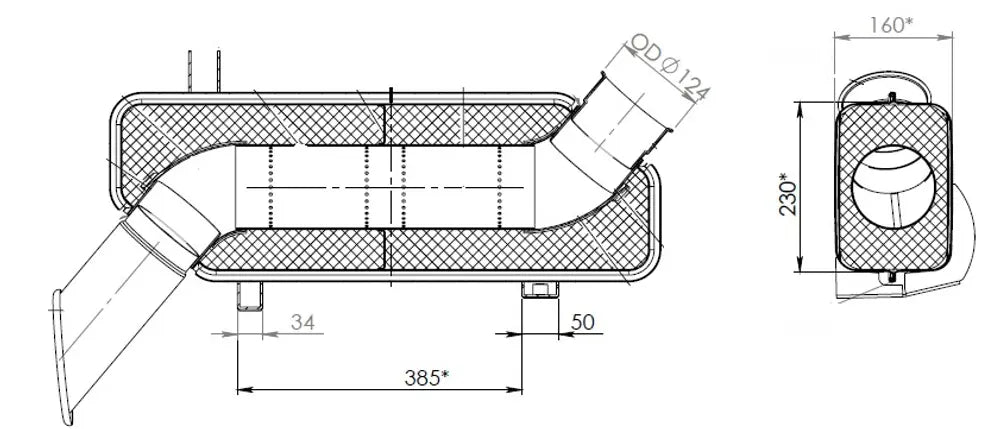 Silenziatore per Scania - 68403