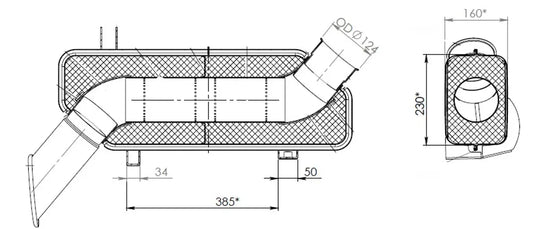 Silenziatore per Scania - 68403