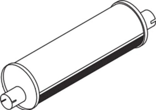 Middle-/Silenziatore terminale per Scania, E-line - 68405