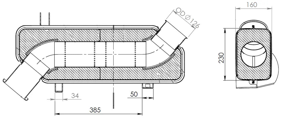 Silenziatore per Scania - 68719