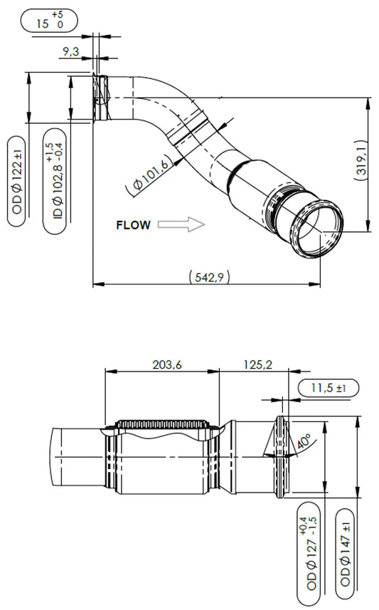 Tubo con soffietto per Renault - 6GA006