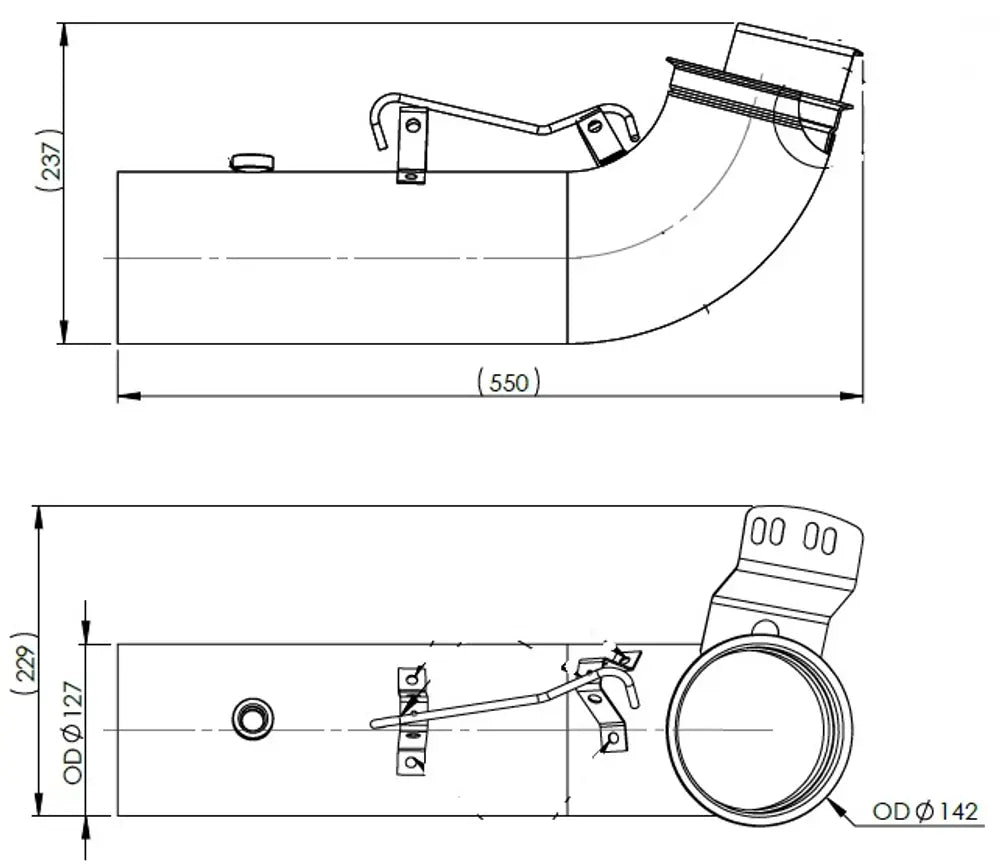 Tubo di scarico per Scania - 6LG002