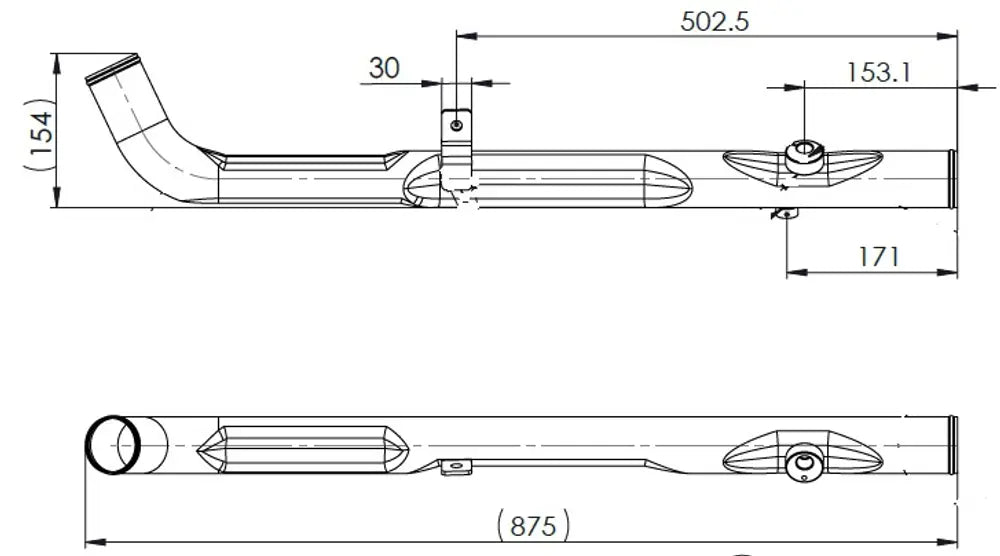 Tubo liquido di raffreddamento per Scania - 6LN003