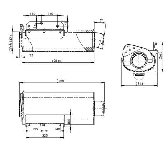 Silenziatore per Scania - 6LC002