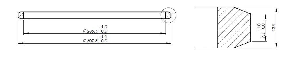 Guarnizione di scarico per Scania - 6LL002