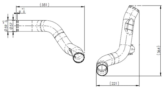 Tubo liquido di raffreddamento per Scania - 6LN011