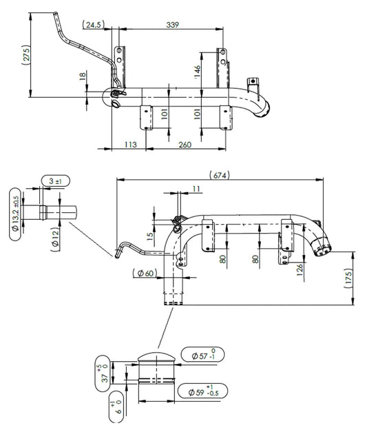 Tubo liquido di raffreddamento per Scania - 6LN013