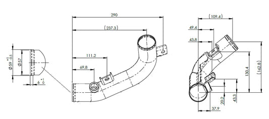 Tubo liquido di raffreddamento per Scania - 6LN020