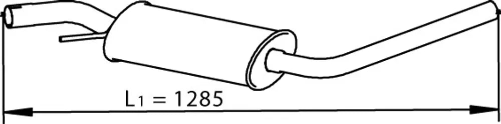 Silenziatore per Volkswagen - 74320
