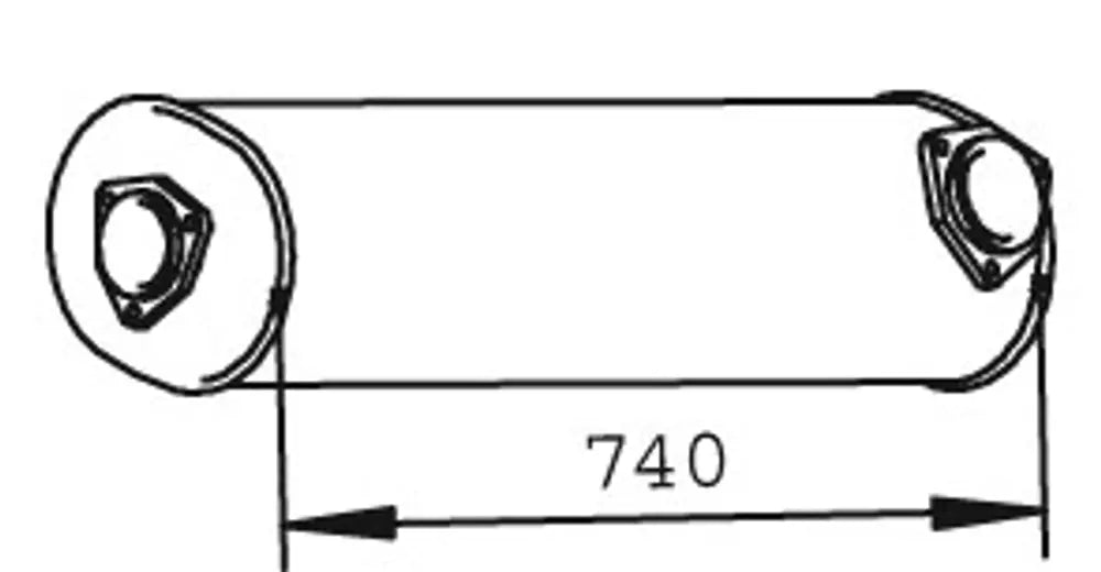 Silenziatore per Volkswagen - 74331