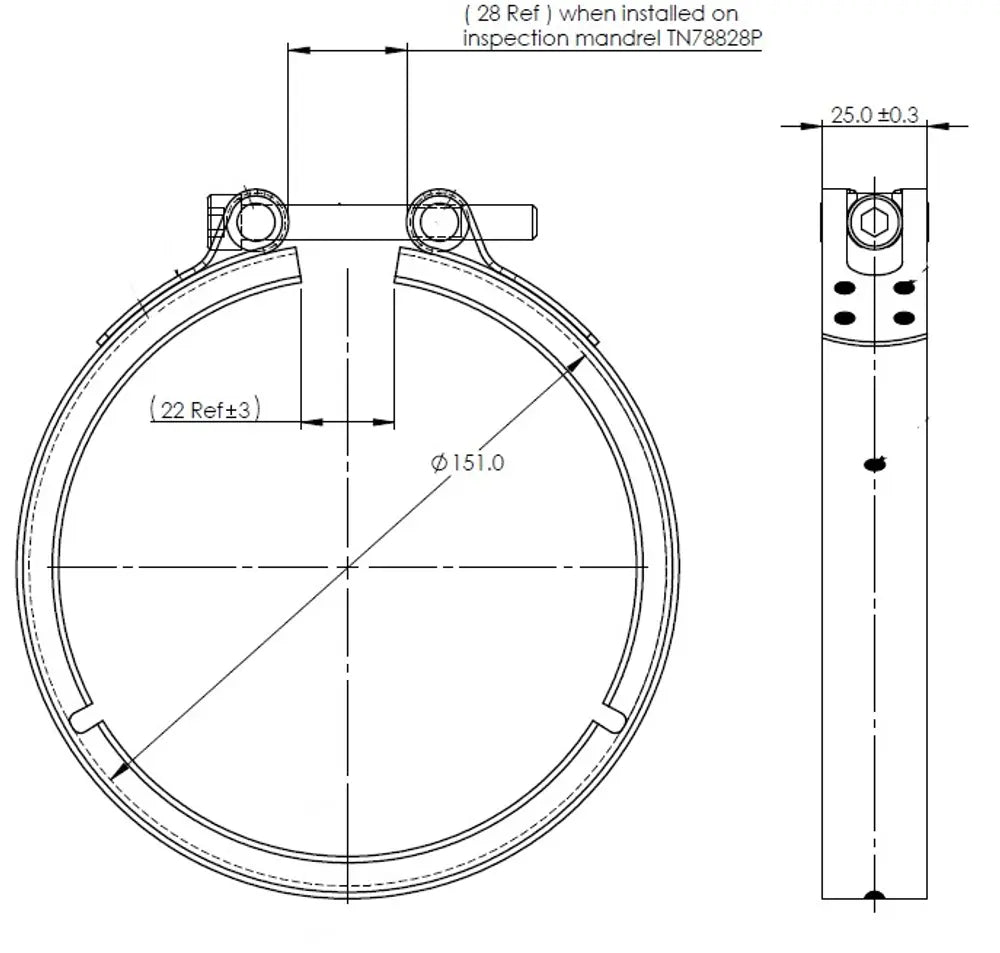 Fascetta di scarico, VeeFit per Volvo - 78828