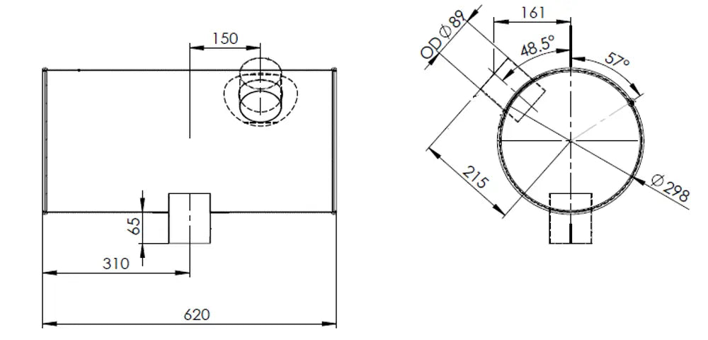 Silenziatore per Volvo - 80329