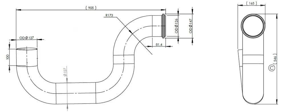 Tubo di scarico per Volvo, E-line - 80719