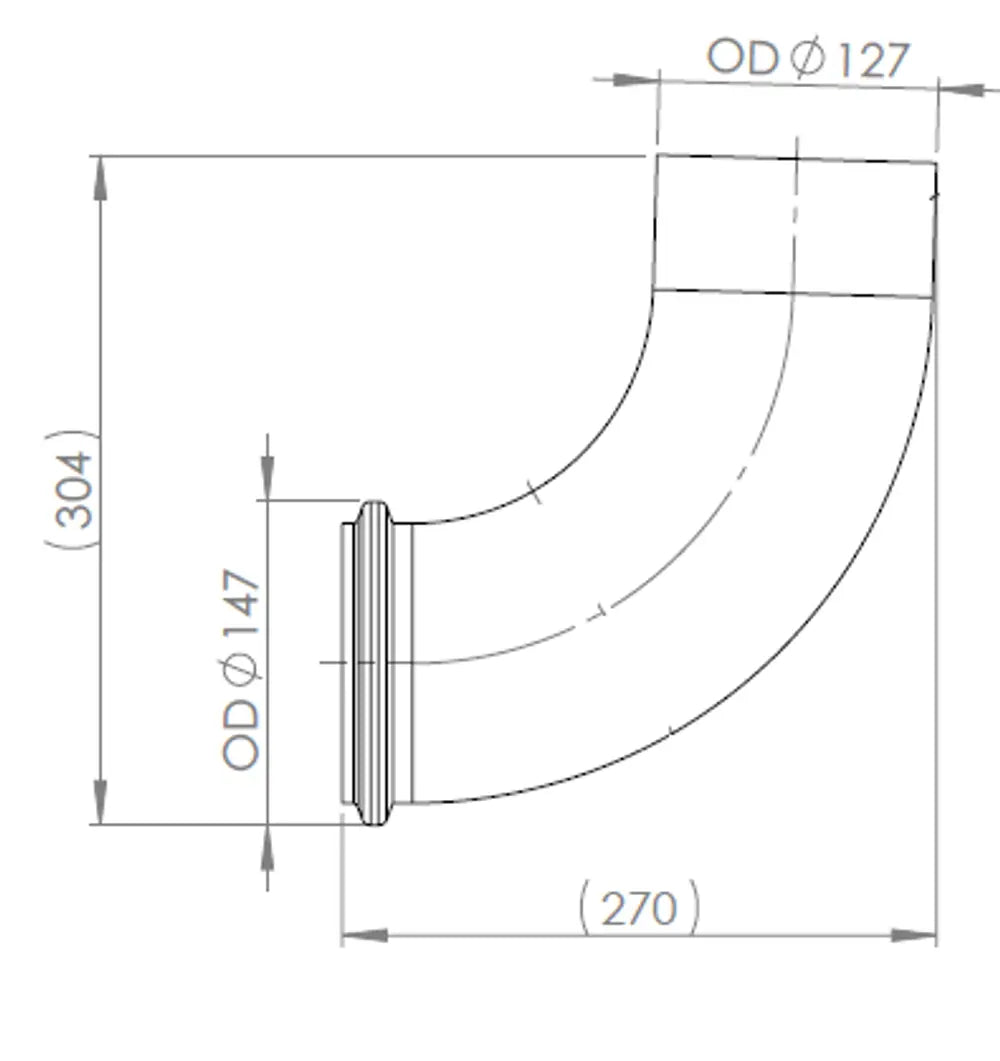 Tubo di scarico per Volvo, E-line - 80746