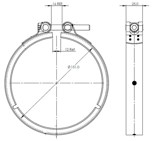 Fascetta di scarico, VeeFit per Volvo - 80918