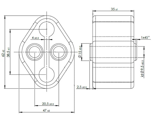 Supporto in gomma per Volvo - 80952