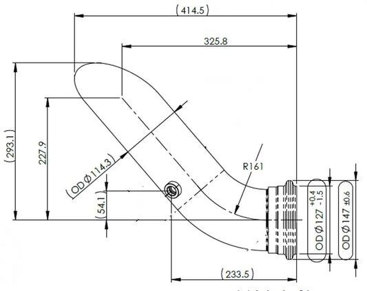 Tubo di scarico per Volvo - 8AG023