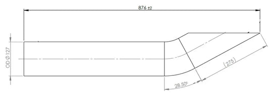 Tubo di scarico per Volvo - 8AG037