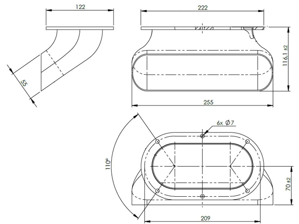 Tubo per Onebox (short) per Volvo - 8AG041