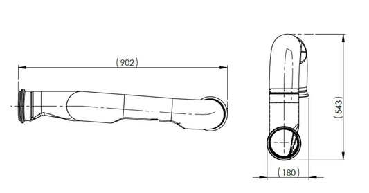 Tubo di scarico per Volvo - 8AE002