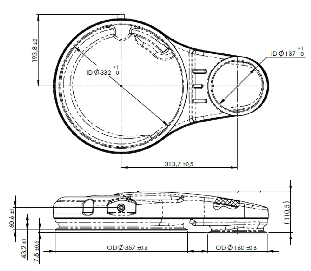 End cover per Onebox per Volvo - 8AL032