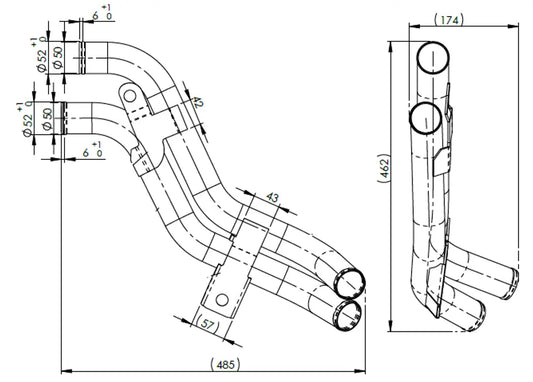 Tubo liquido di raffreddamento per Volvo - 8AN002