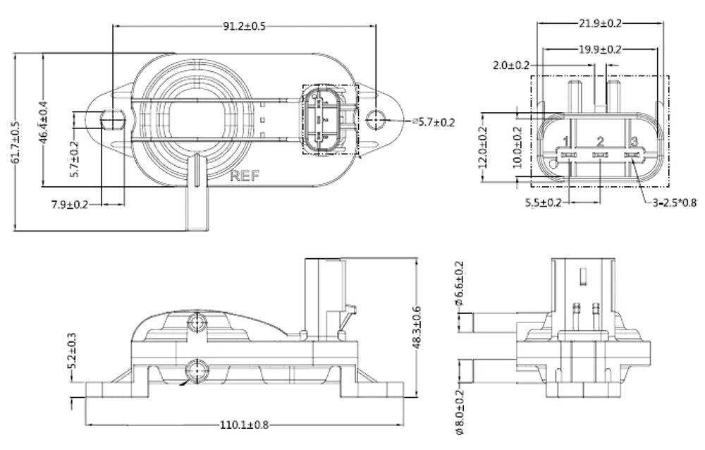 Sensore di pressione per Volvo - 8CL005