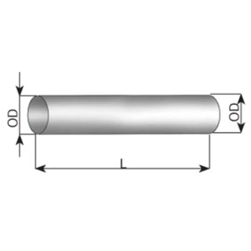 Tubo di scarico, OD=110 / L=2000, ALU - 94710