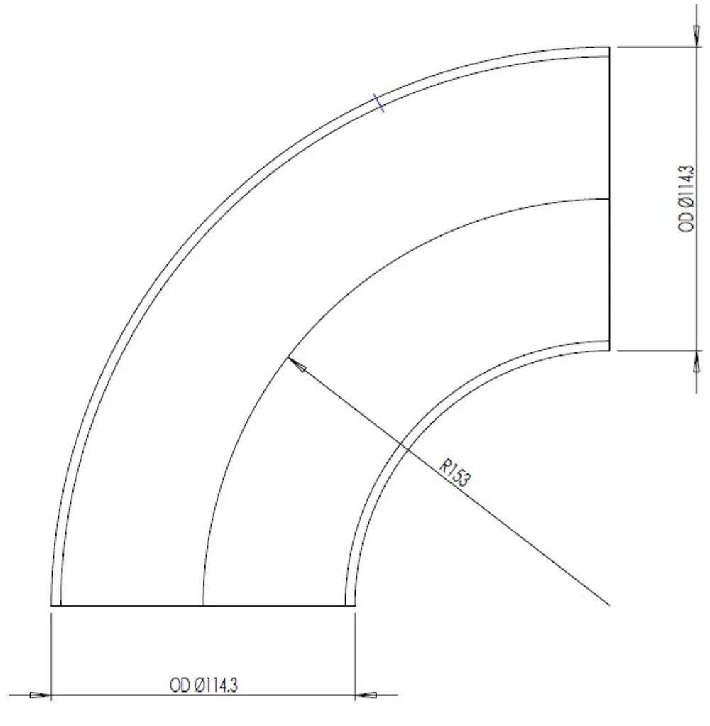 90ø Gomito Cast OD=114.3 / T=3.6, SPD - 96214