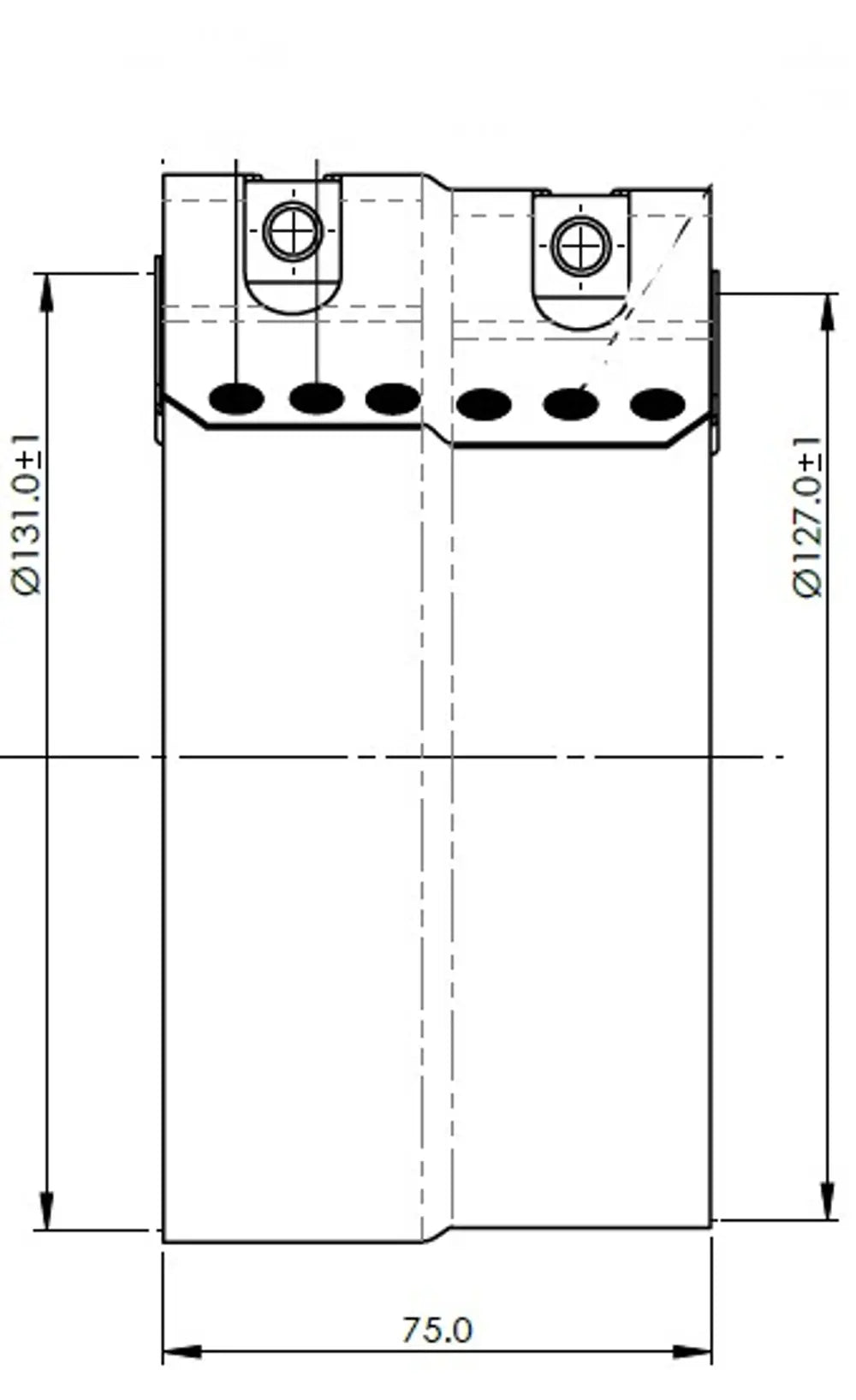 FlexFit Fascetta, ID=127-131 / L=75, ALU, E-line - 99329