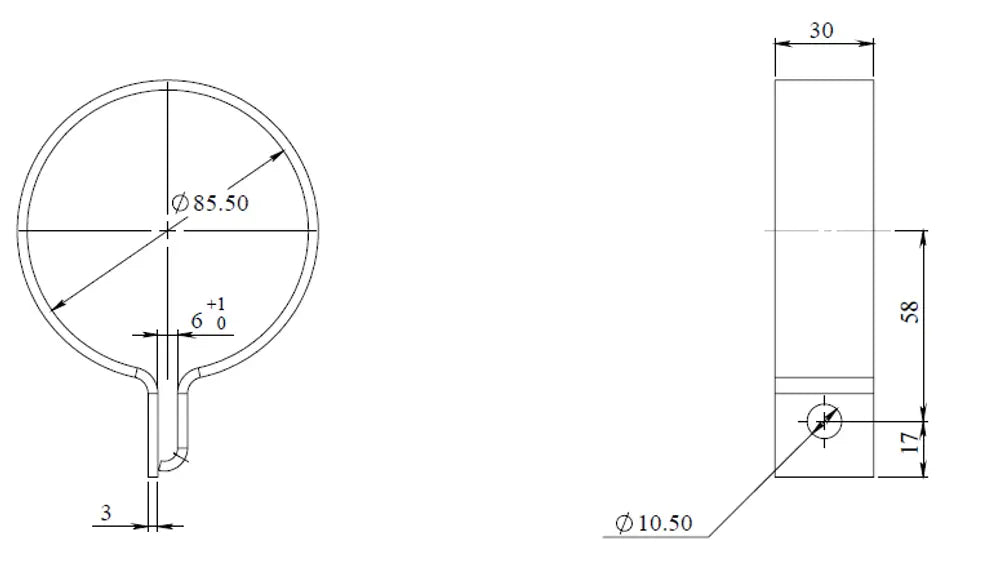 Fascetta DIN per Mercedes, Ø=85.5 / L=30 mm, ALU - 99785