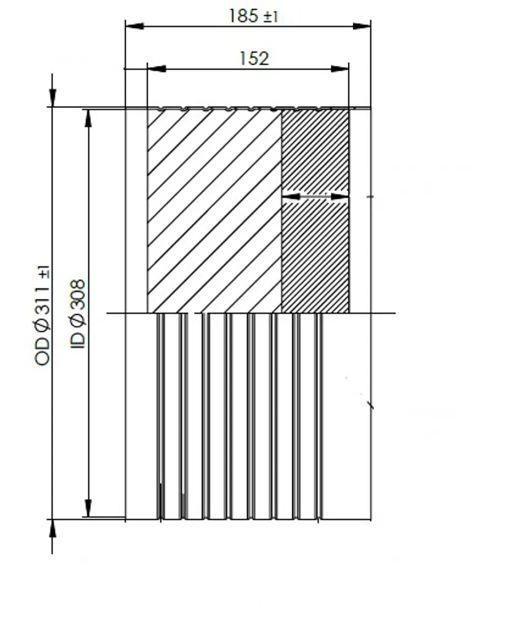 Substrato da incasso per Iveco - 9AA050