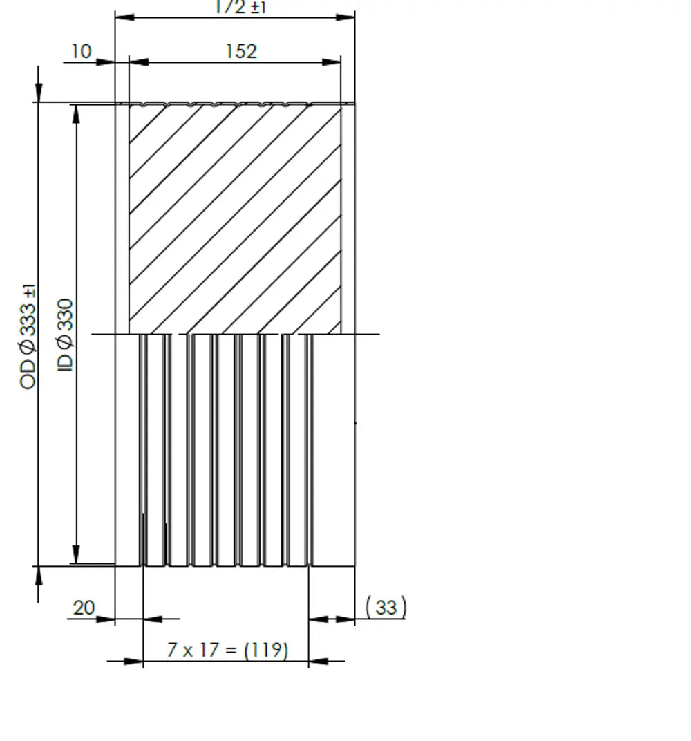 Substrato da incasso per MAN - 9AA033