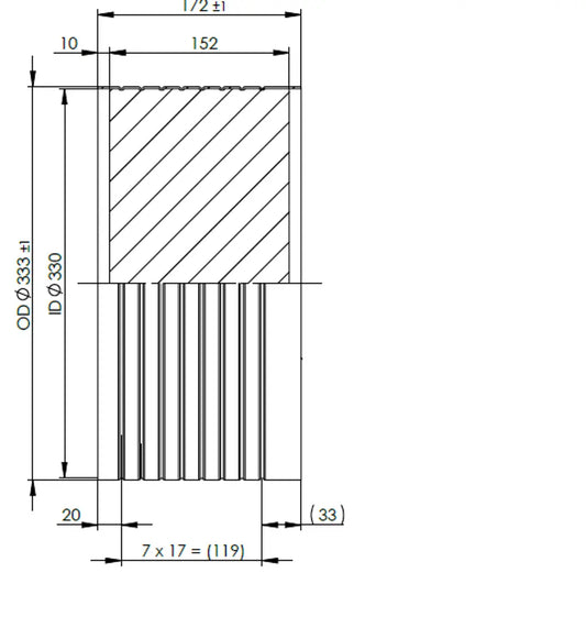 Substrato da incasso per MAN - 9AA033
