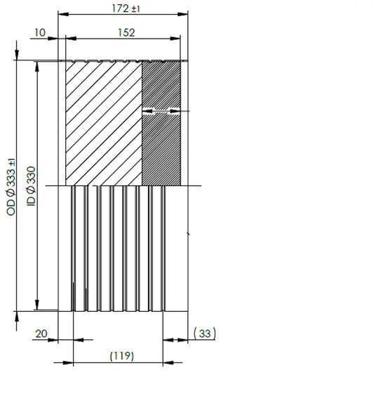 Substrato da incasso per MAN - 9AA034