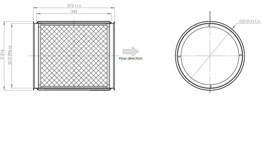 Silenziatore Insert per Dennis - 1JI000