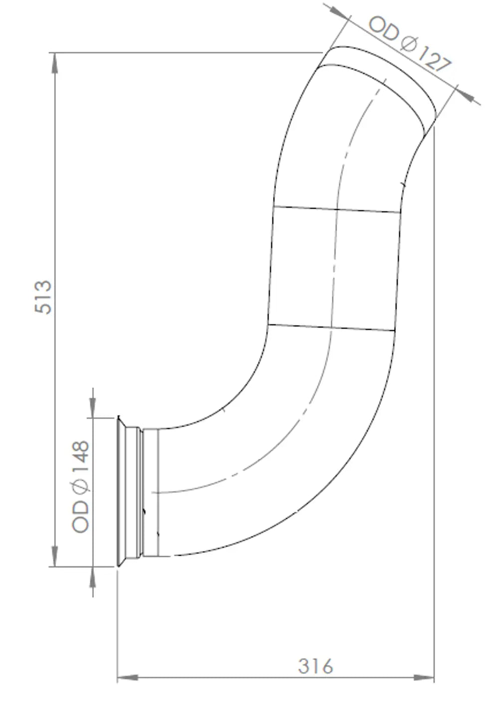 Tubo per DAF, E-line - 21752