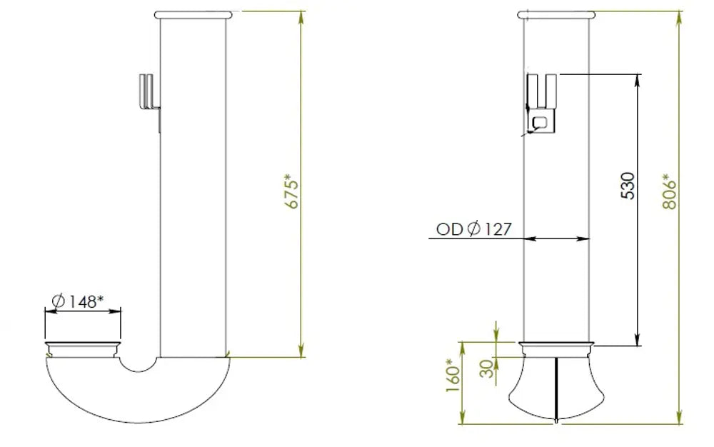 Tubo di scarico per DAF - 21776
