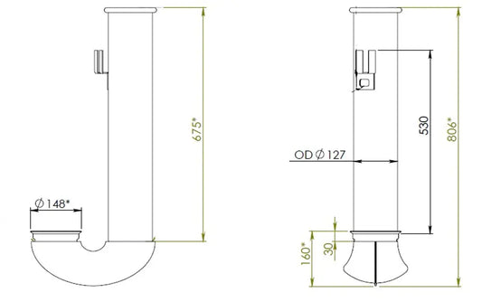 Tubo di scarico per DAF - 21776