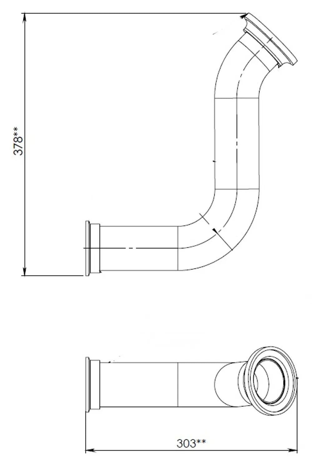Tubo di scarico per DAF - 22182