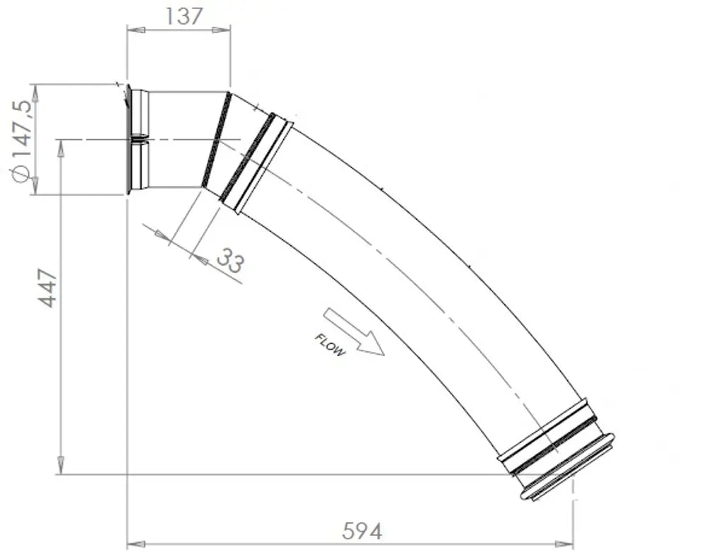 Flessibile di scarico, D2S per DAF, E-line - 22235