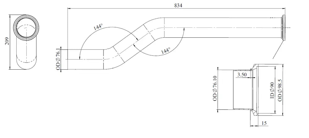 Tubo per DAF - 22245