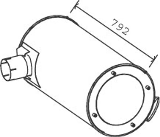 Silenziatore per Iveco - 28451