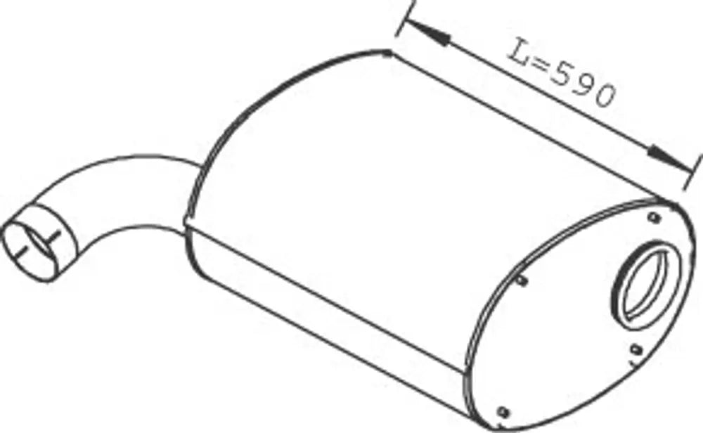 Silenziatore per Iveco - 28456