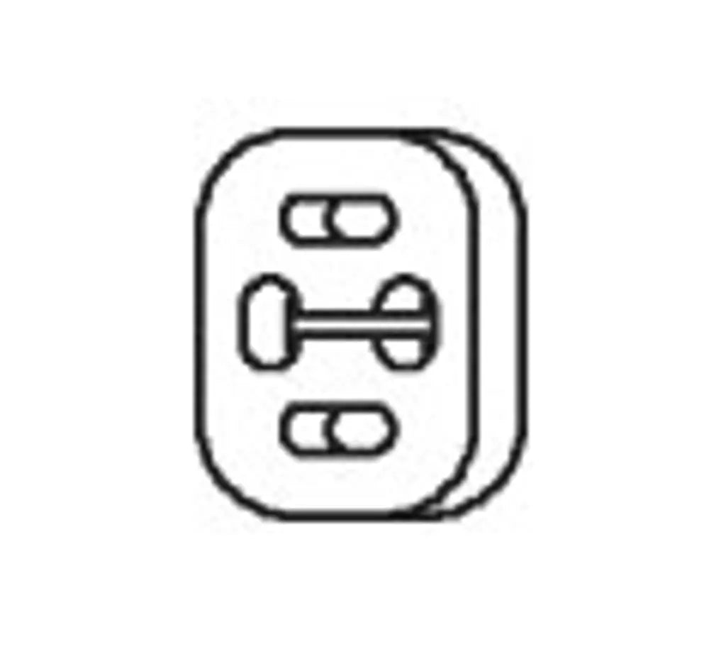 Supporto in gomma per Iveco, L=33, W=45, H=62, Gomma - 28901