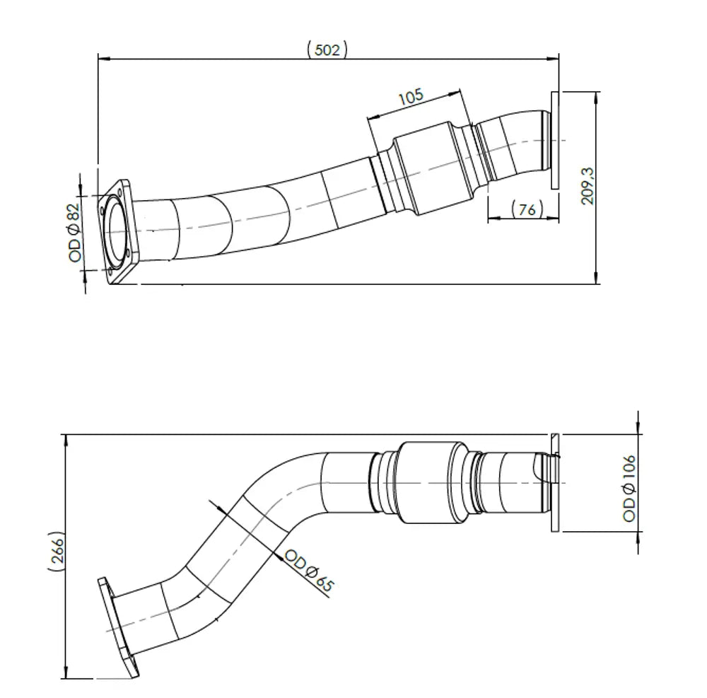 Tubo di scarico per Iveco, E-line - 29140