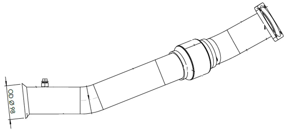 Tubo di scarico per Iveco, E-line - 29275