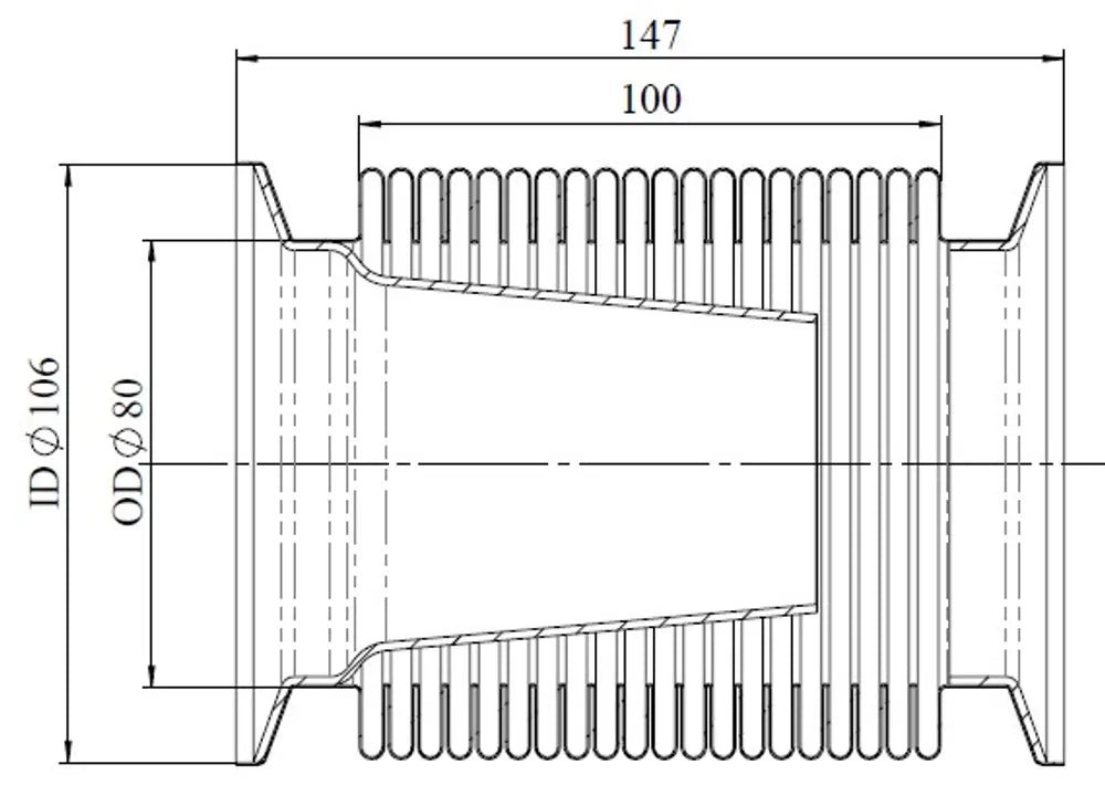 Soffietto di scarico per Iveco - 29282