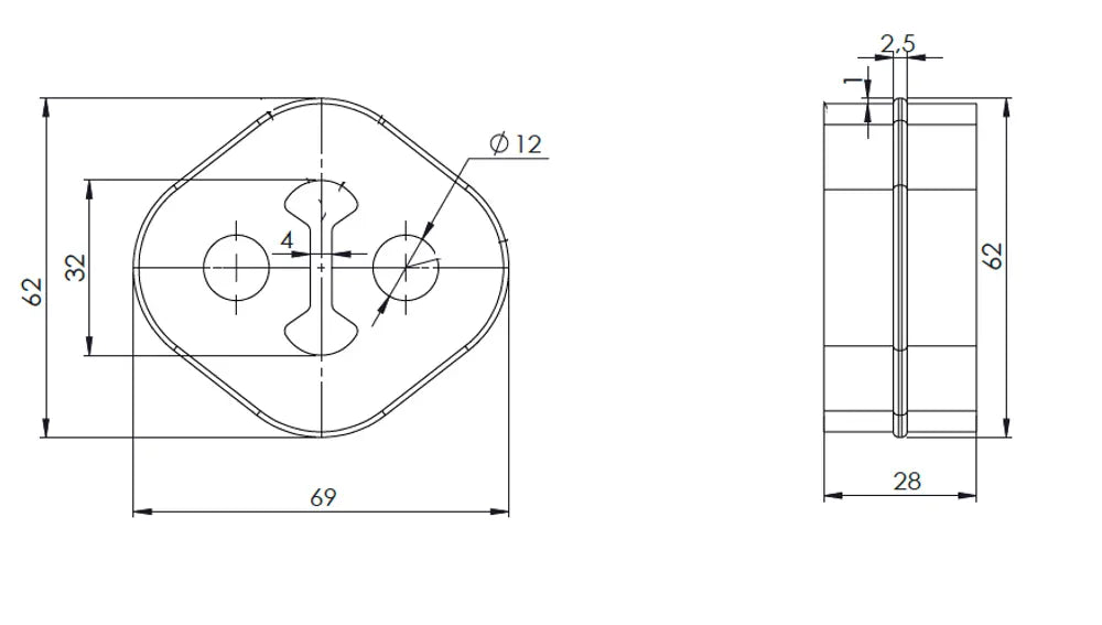 Supporto in gomma per Iveco - 29805