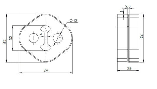 Supporto in gomma per Iveco - 29805